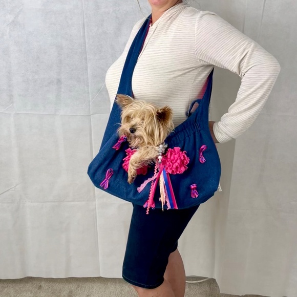 DESIGNER "FURBABY" TOTE CARRIER (NWOT) HANDMADE - Picture 7 of 11